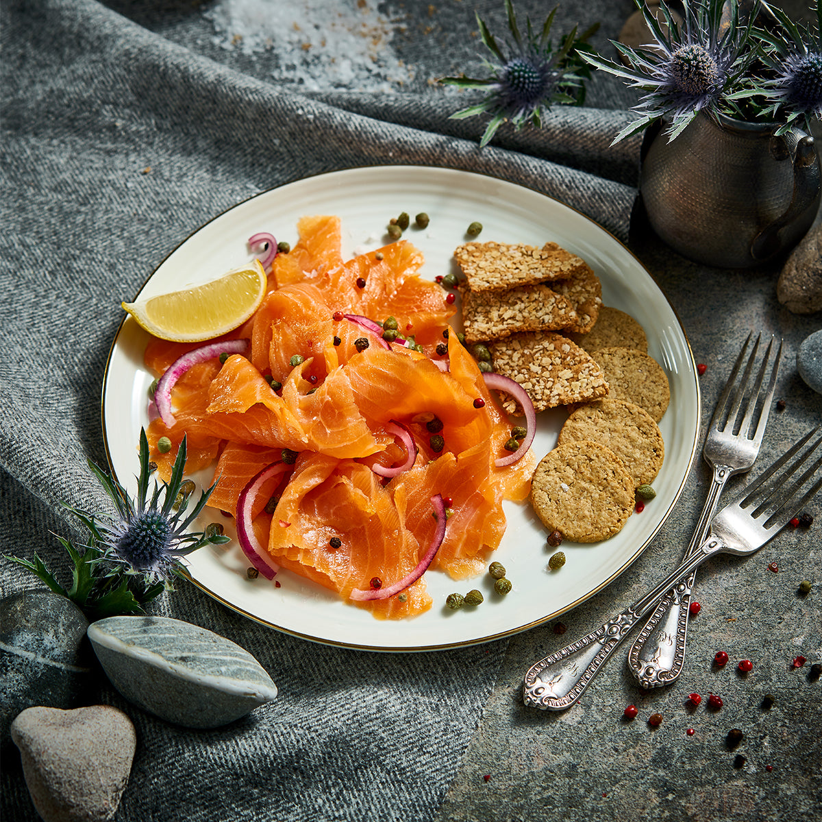 Lochlander Smoked Salmon side