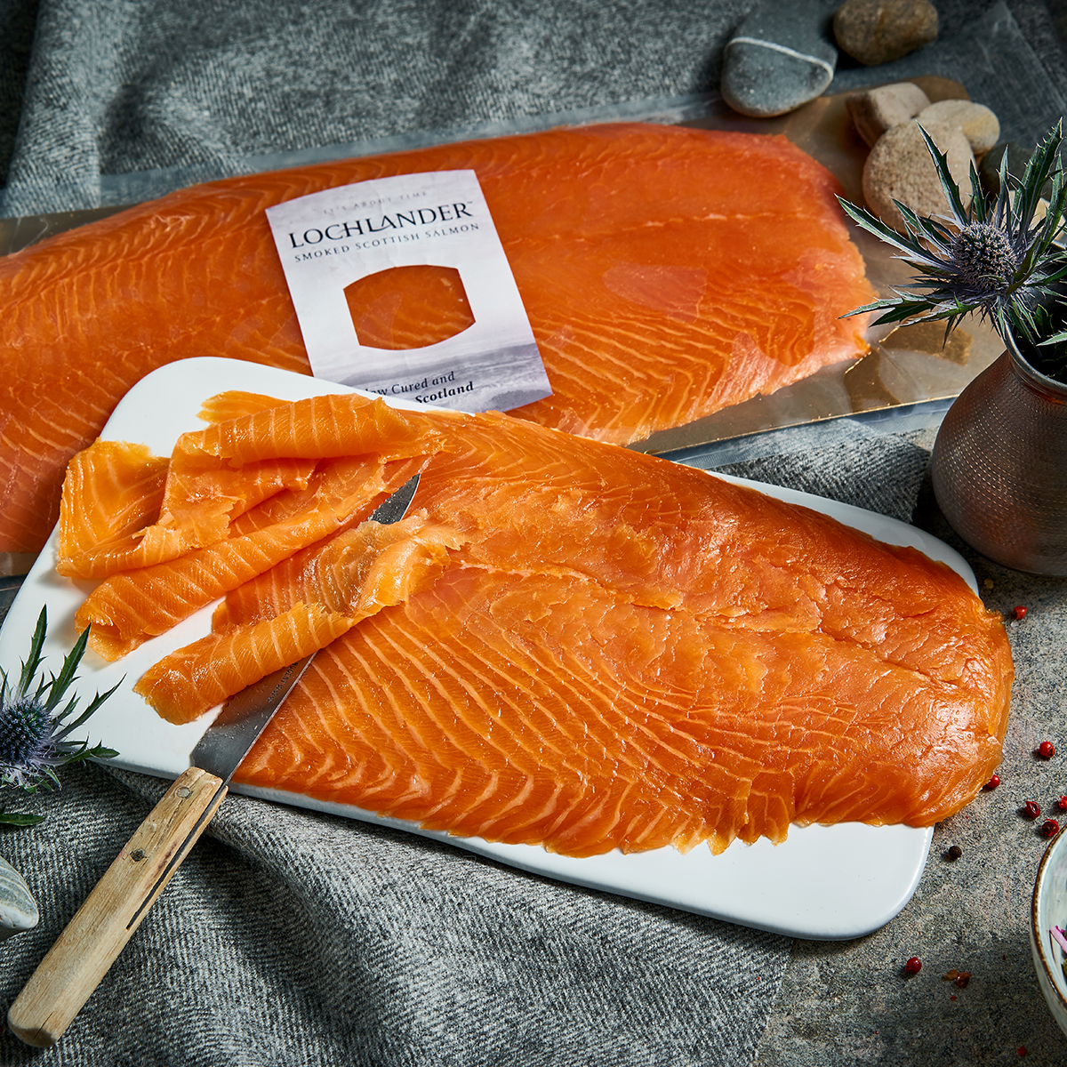 Lochlander Smoked Salmon side