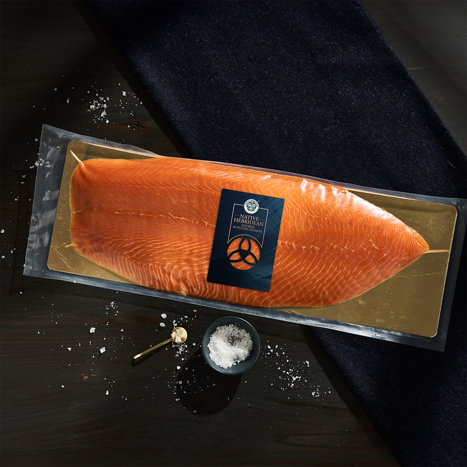 Native Hebridean Smoked Salmon side