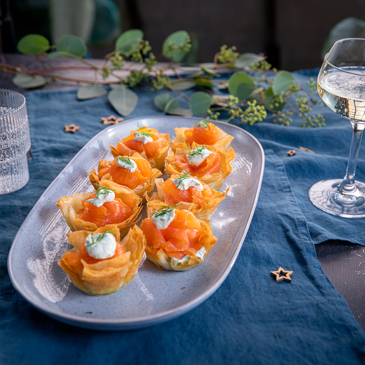 Christmas Smoked Scottish Salmon Tartlets